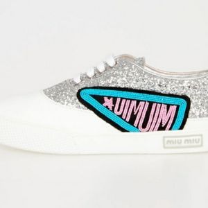 Miu Miu glitter sneakers